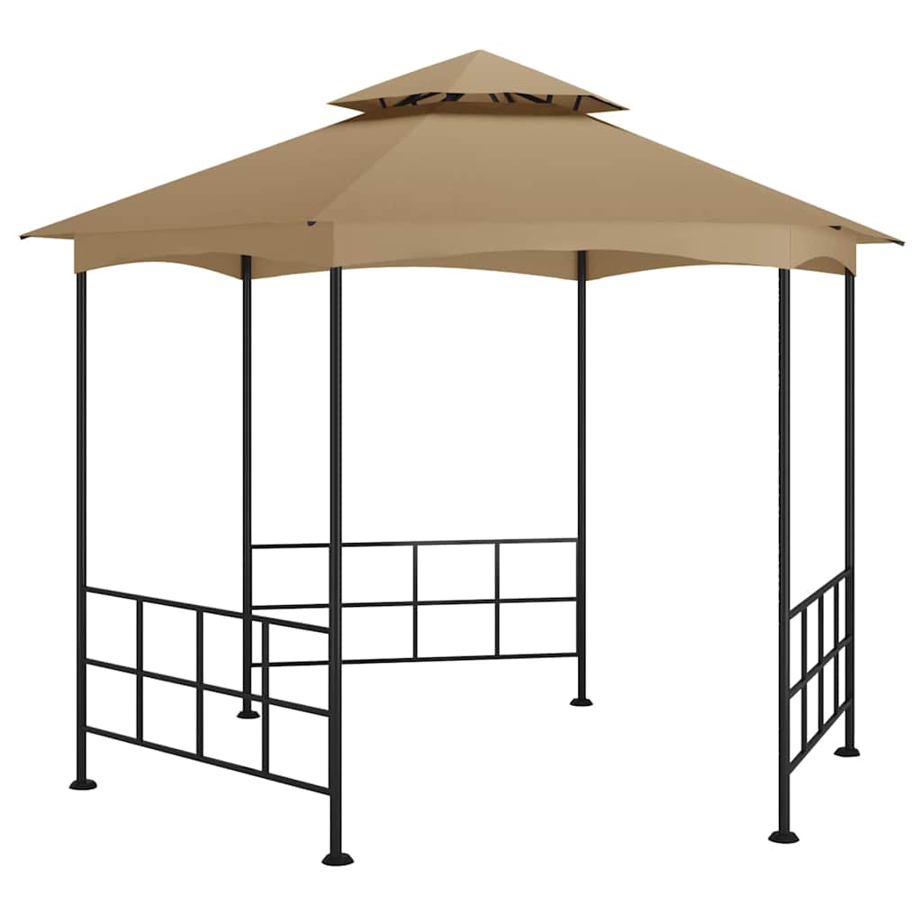 Gazebo with Sidewalls 3,1x2,7 m Taupe