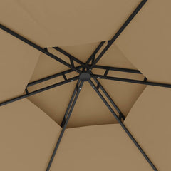 Gazebo with Sidewalls 3,1x2,7 m Taupe