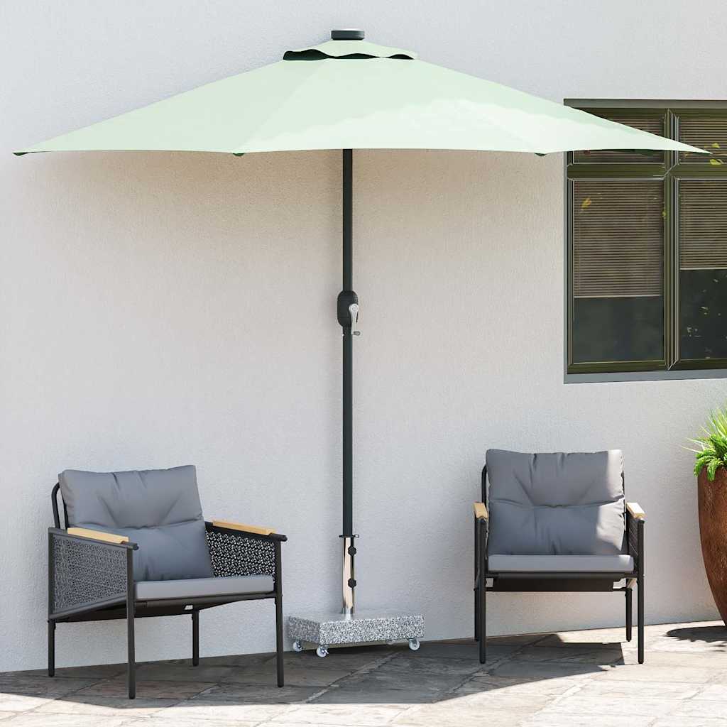 vidaXL Umbrella Base Light Grey 45x25x8.3 cm Granite 3