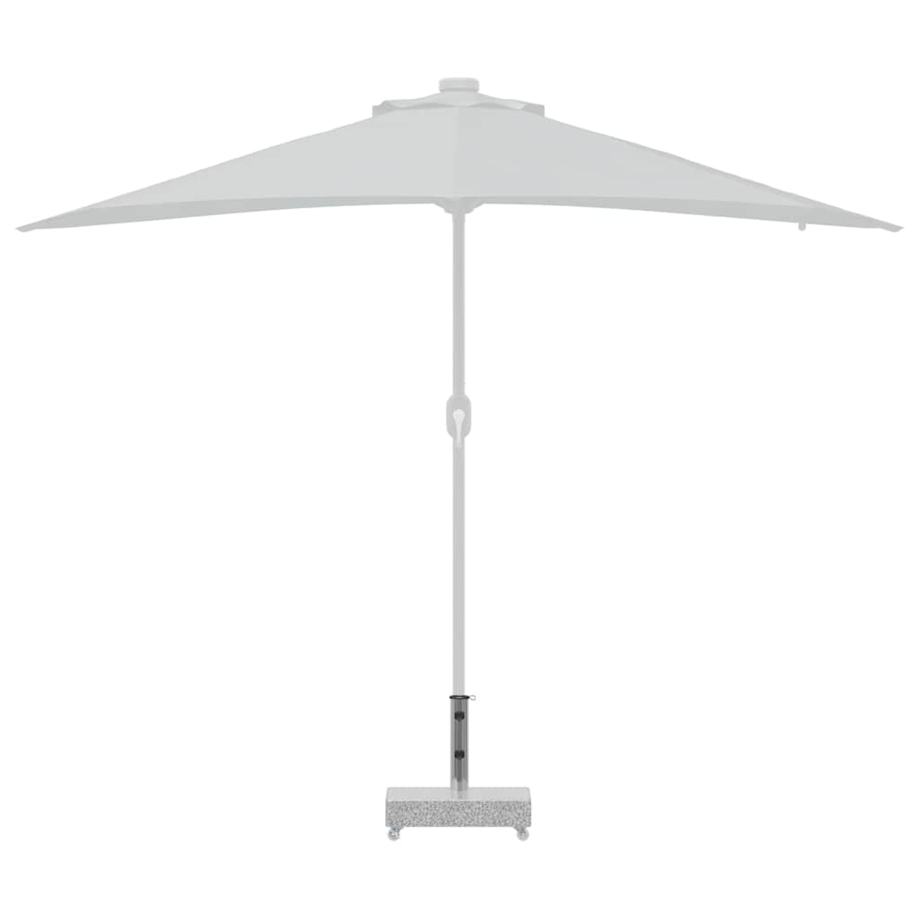 vidaXL Umbrella Base Light Grey 45x25x8.3 cm Granite 5