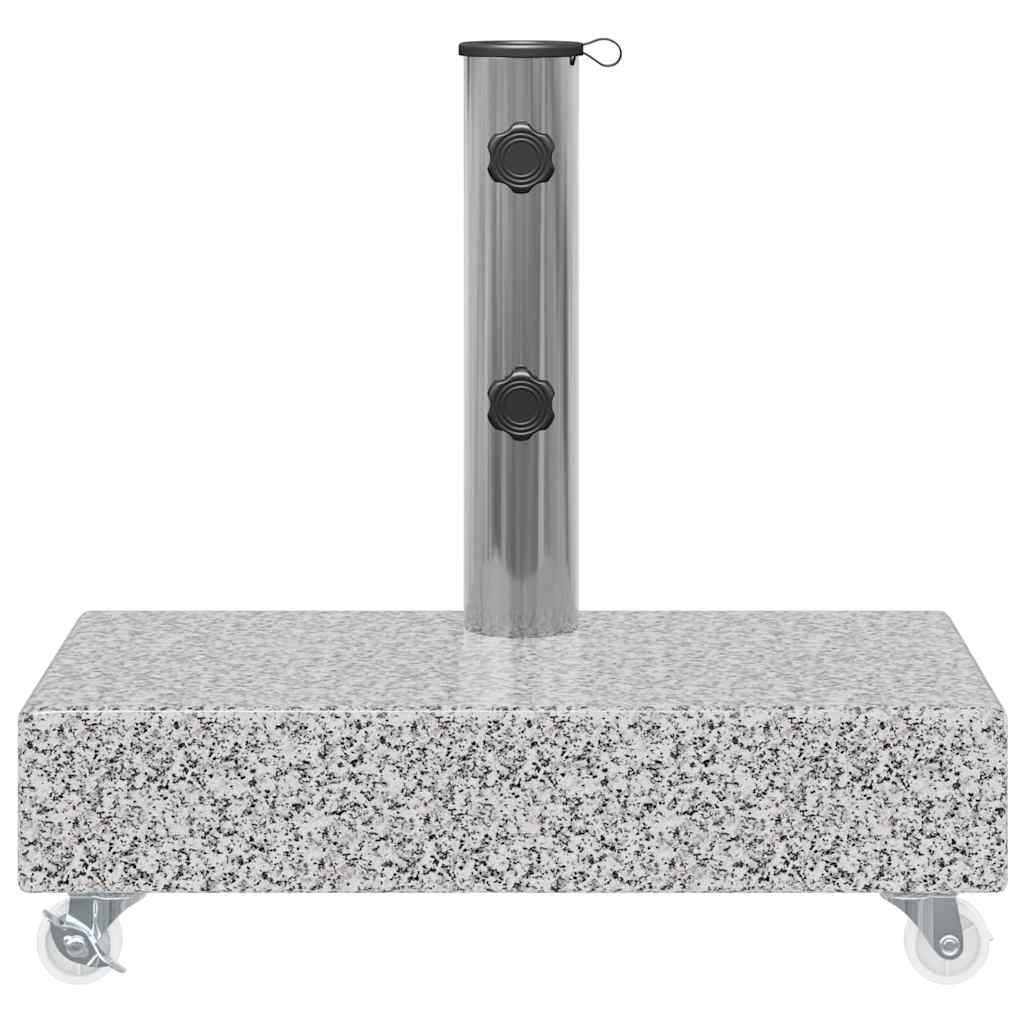 vidaXL Umbrella Base Light Grey 45x25x8.3 cm Granite 6