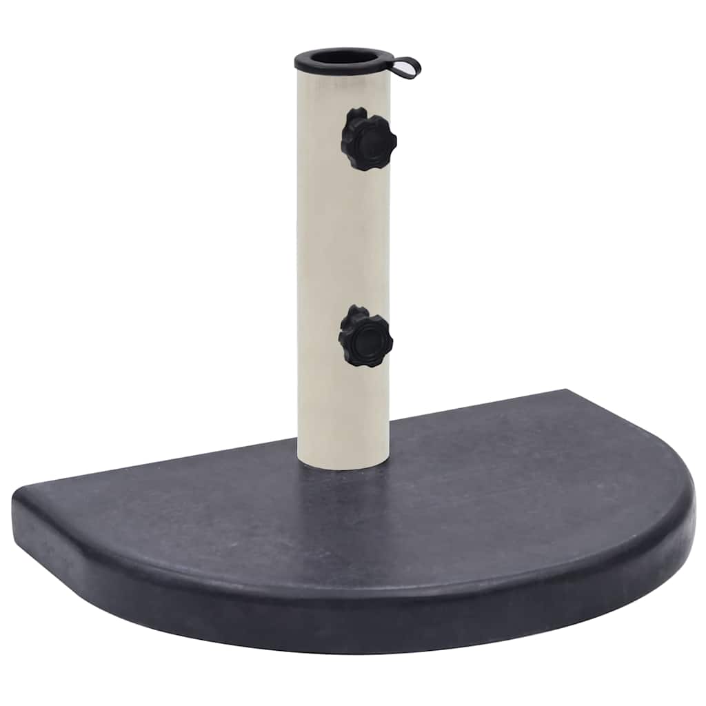 vidaXL Umbrella Base | Black | Granite base, Stainless steel tube | Compact 1