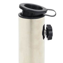 vidaXL Umbrella Base | Black | Granite base, Stainless steel tube | Compact 5
