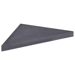 313670 vidaXL Umbrella Weight Plate Black Granite Square 15 kg 3