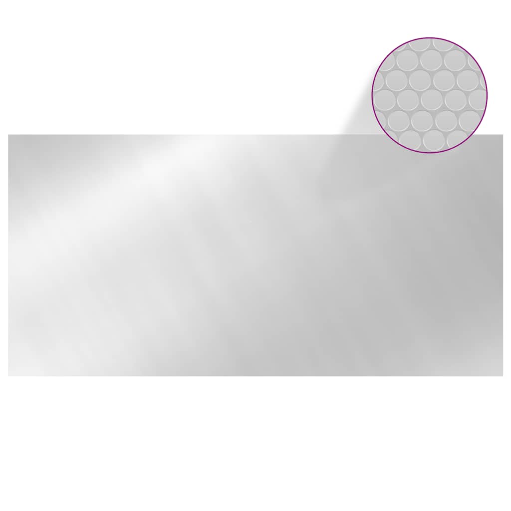 vidaXL Pool Cover Silver 450x220 cm PE 3