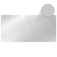 vidaXL Pool Cover Silver 450x220 cm PE 3