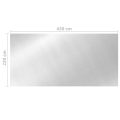 vidaXL Pool Cover Silver 450x220 cm PE 5