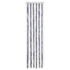 vidaXL Insect Curtain Grey and White 56x200 cm Chenille 3