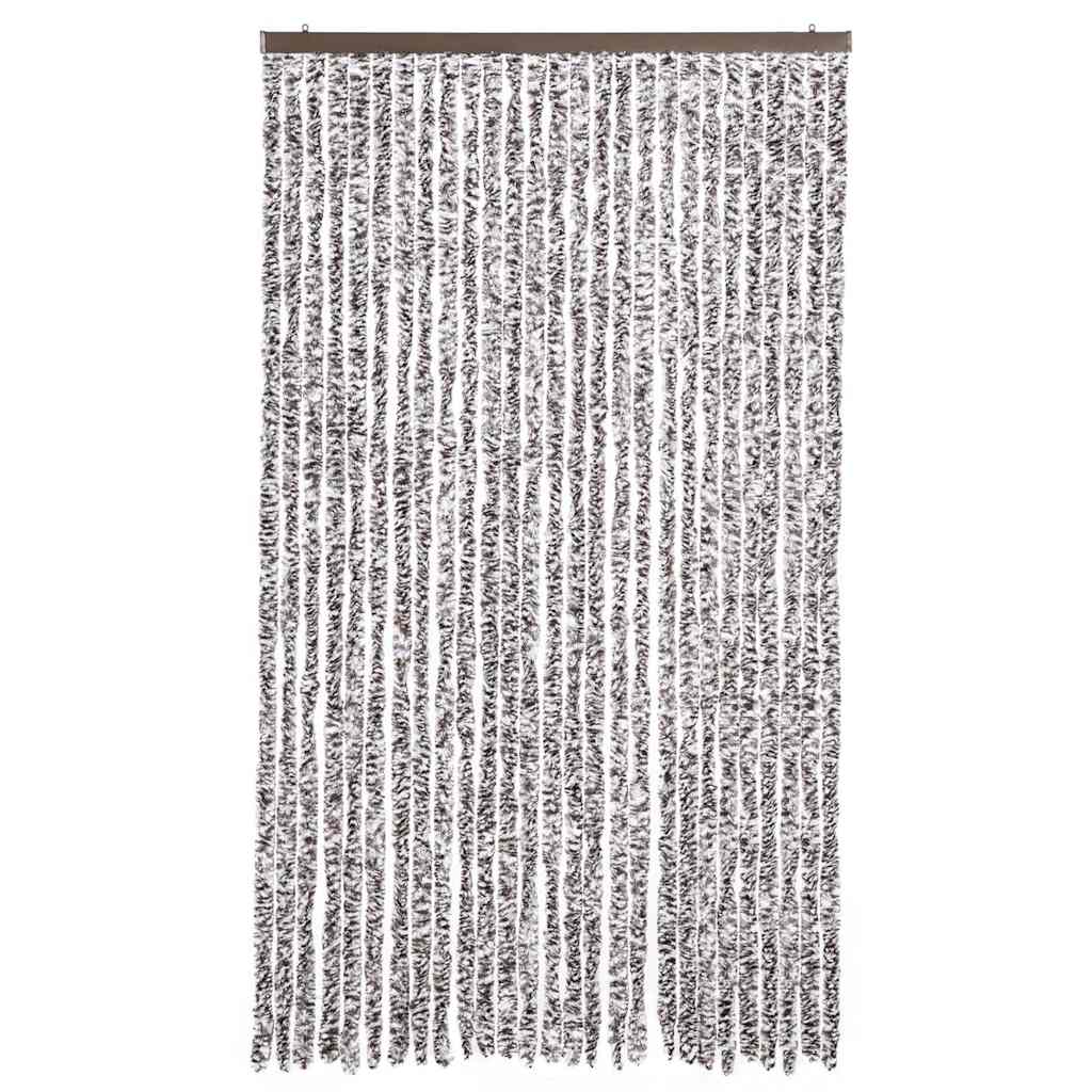 vidaXL Insect Curtain Brown and Beige 118x220 cm Chenille 3