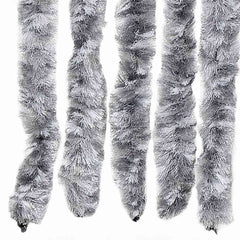 vidaXL Insect Curtain White and Grey 56x200 cm Chenille 5