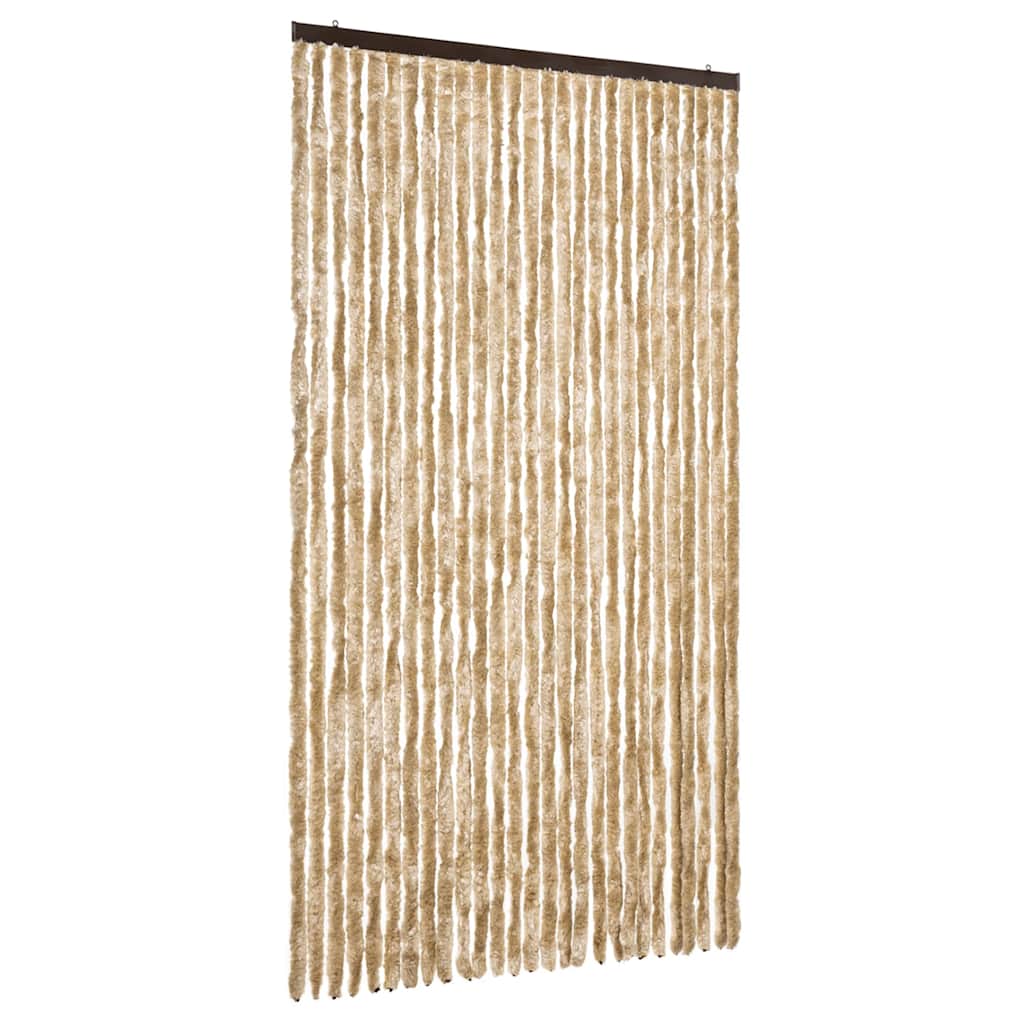 vidaXL Insect Curtain Beige 118x220 cm Chenille 2