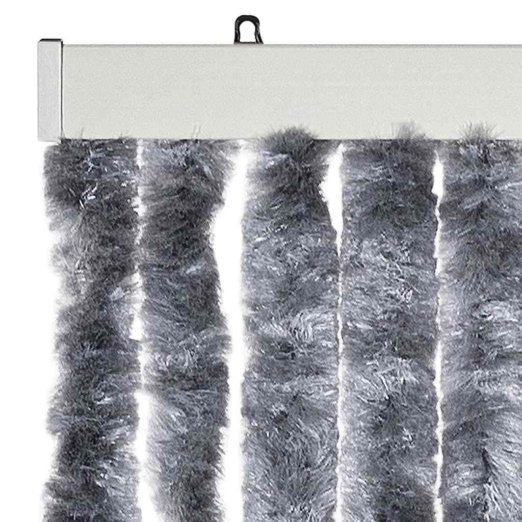 vidaXL Insect Curtain Silver 56x200 cm Chenille 4