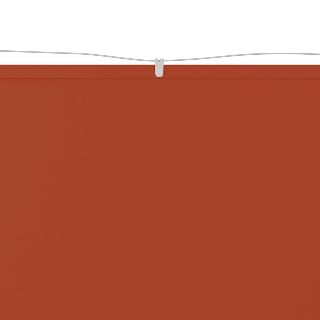 148359 vidaXL Vertical Awning Terracotta 100x1200 cm Oxford Fabric 3