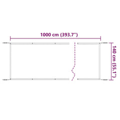 148463 vidaXL Vertical Awning Blue 140x1000 cm Oxford Fabric 6