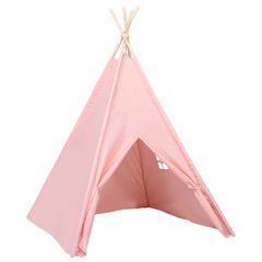 vidaXL Children Teepee Tent with Bag Peach Skin Pink 120x120x150 cm 3
