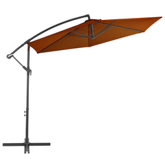 vidaXL Cantilever Garden Parasol with Aluminium Pole Terracotta 300 cm 2