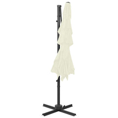 vidaXL 4-Tier Garden Parasol with Aluminium Pole Sand 250x250 cm 3