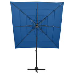 vidaXL Garden Parasol | Azure Blue | Polyester | 250x250 cm 2