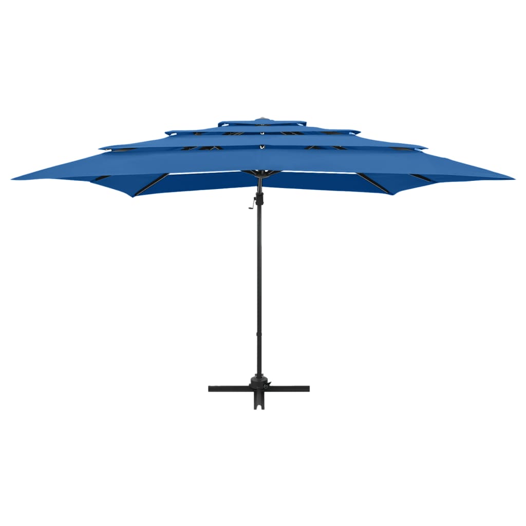 vidaXL Garden Parasol | Azure Blue | Polyester | 250x250 cm 3
