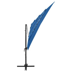 vidaXL Garden Parasol | Azure Blue | Polyester | 250x250 cm 4