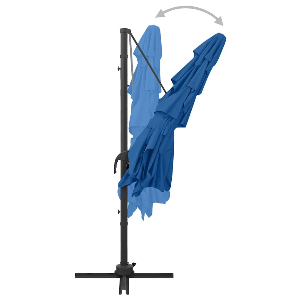 vidaXL Garden Parasol | Azure Blue | Polyester | 250x250 cm 6