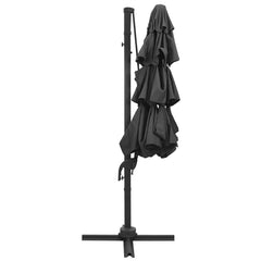 vidaXL 4-Tier Garden Parasol with Aluminium Pole Anthracite 3x3 m 3