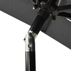 vidaXL Parasol | Anthracite | Polyester | 2x2 m | Foldable | Garden Parasol 5