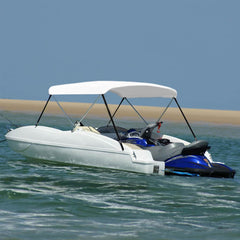 2 Bow Bimini Top Height 110 cm White 150 cm 120 cm