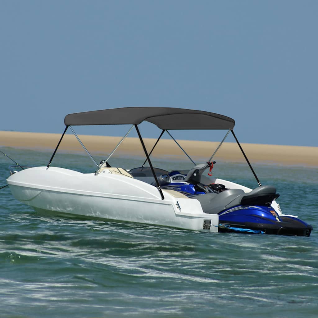 2 Bow Bimini Top Height 110 cm Anthracite 150 cm 120 cm