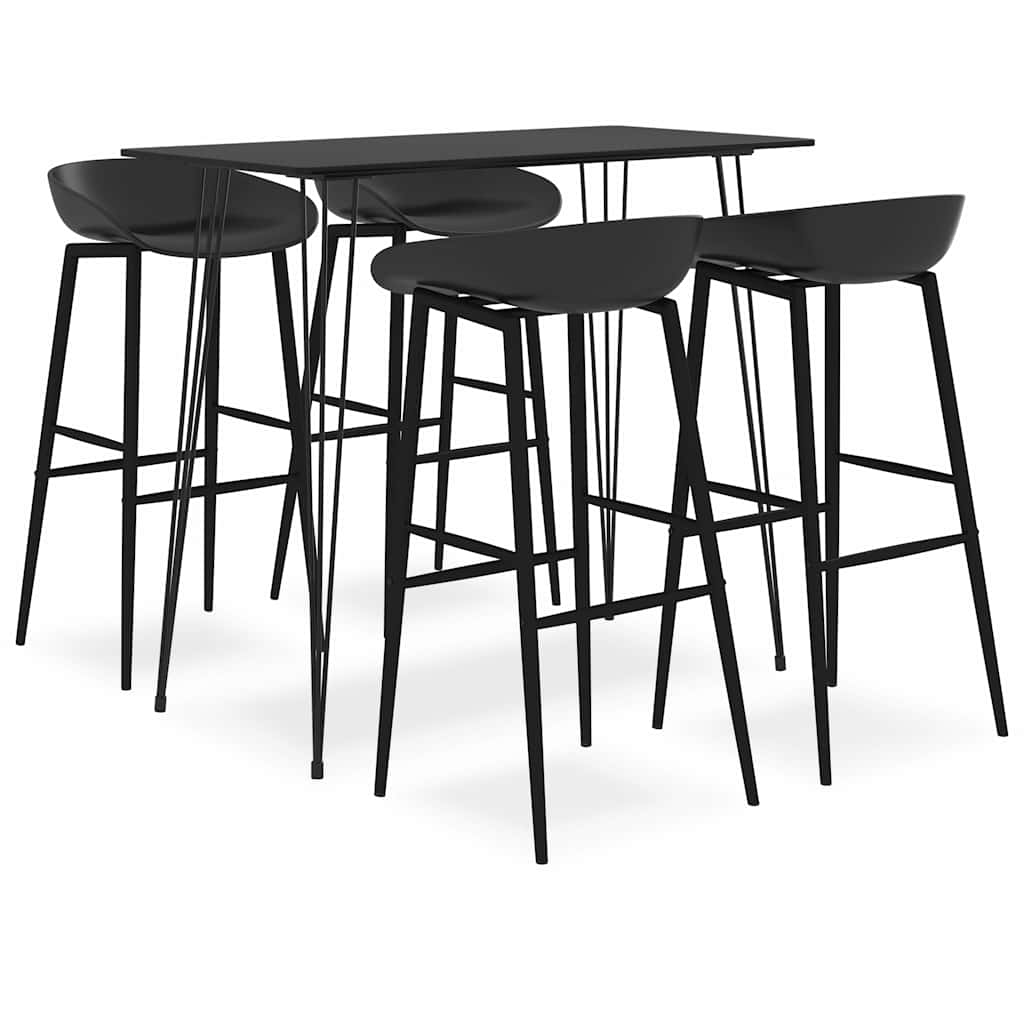 5 Piece Bar Black 4