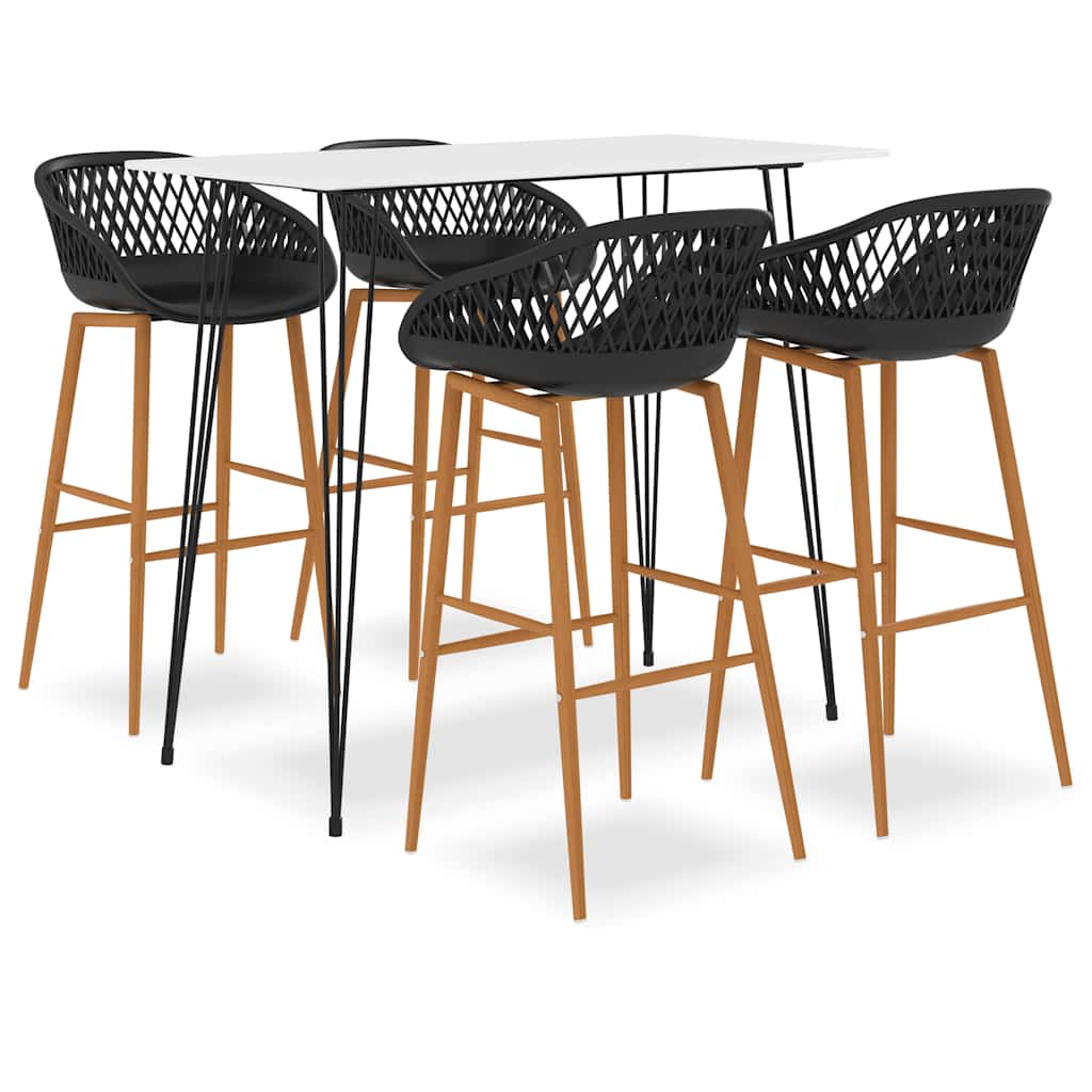 5 Piece Bar White and black 4