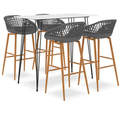 5 Piece Bar White and grey 4