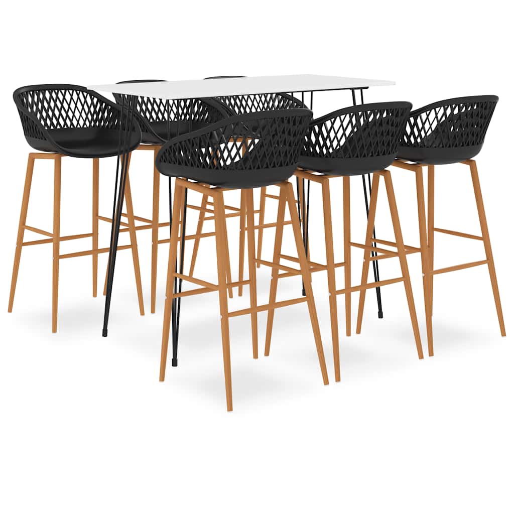 5 Piece Bar White and black 6