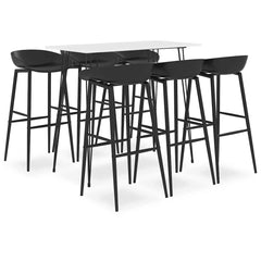 5 Piece Bar White and black 6