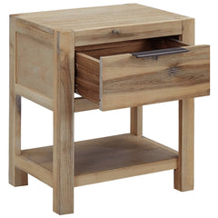 vidaXL Nightstands with Drawers 2 pcs 40x30x48 cm Solid Acacia Wood 3