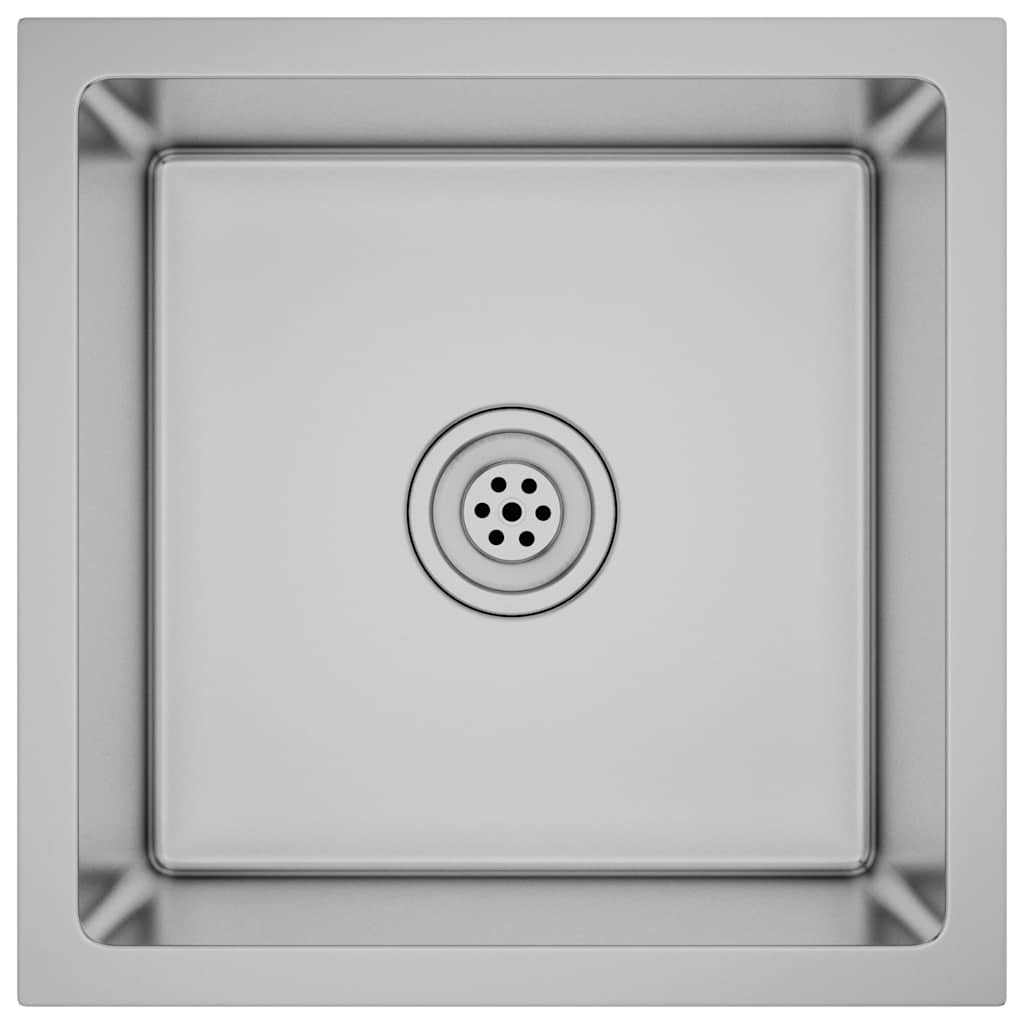 vidaXL Handmade Kitchen Sink Stainless Steel 2