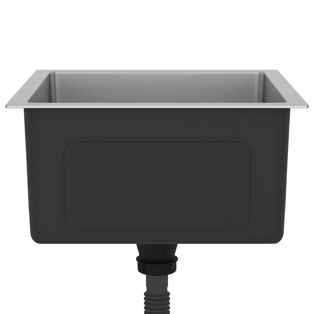 vidaXL Handmade Kitchen Sink Stainless Steel 5