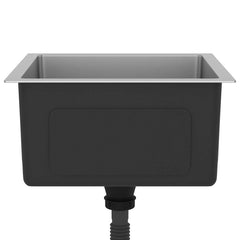 vidaXL Handmade Kitchen Sink Stainless Steel 5