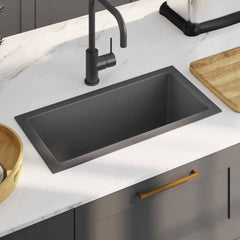Handmade Kitchen Sink Stainless Steel Black 60 cm 30 cm standard