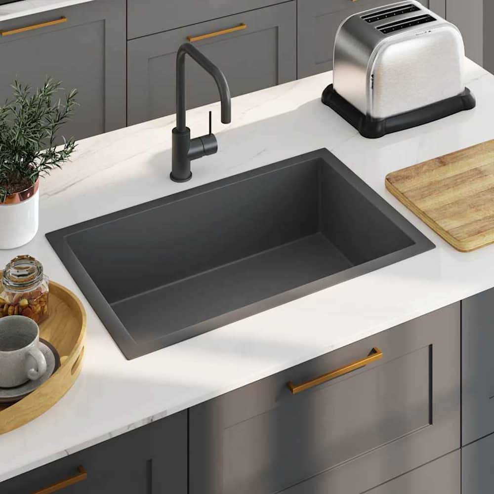 Handmade Kitchen Sink Stainless Steel Black 70 cm 44 cm standard