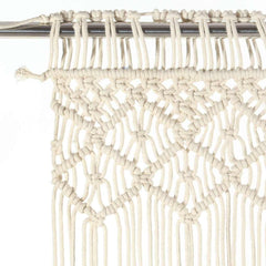 vidaXL Macrame Curtain 140x240 cm Cotton 3