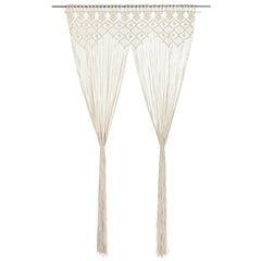Macrame Curtain 140x240 cm Cotton Cream