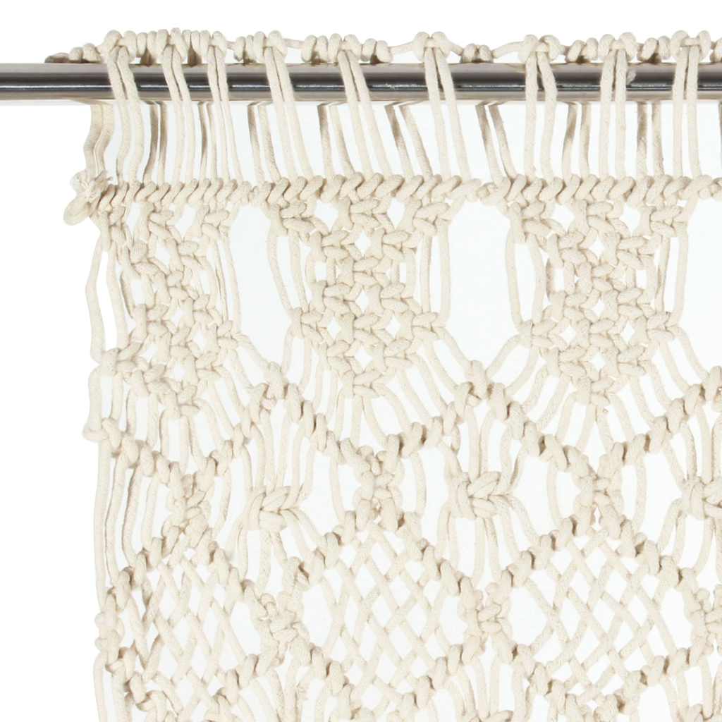 Macrame Curtain 140x240 cm Cotton Cream