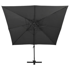 vidaXL Cantilever Garden Parasol | Black | Fabric with PA coating 3