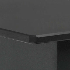 vidaXL Garden Table | Black | Powder-coated steel, glass | 80 x 80 x 74 cm 3