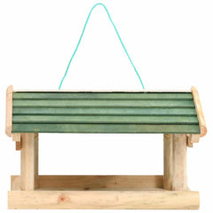 314819 vidaXL Bird Feeder Solid Wood 35x29,5x21 cm 2