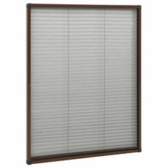 vidaXL Plisse Insect Screen for Windows Aluminium Brown 80x100 cm 3