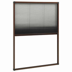 vidaXL Plisse Insect Screen for Windows Aluminium Brown 80x120 cm 4