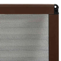 vidaXL Plisse Insect Screen for Windows Aluminium Brown 80x120 cm 6