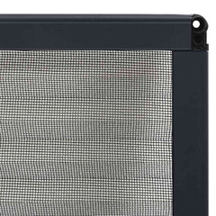 vidaXL Window Screen | Anthracite | Aluminium frame, Fibreglass mesh 6